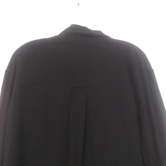 Liz Claiborne Lizsport women's size S black long sleeve blouse - Picture 5 of 13